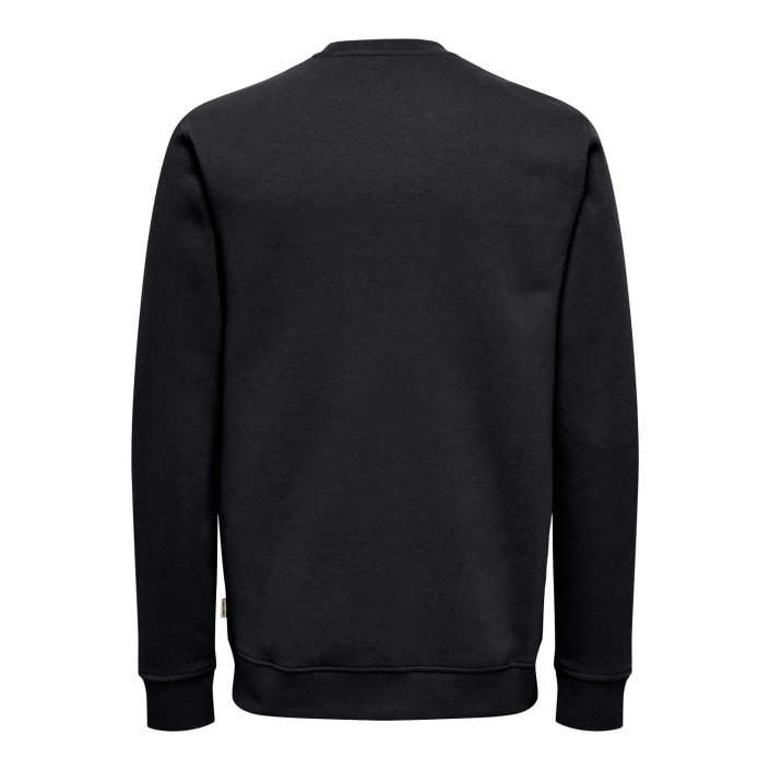 ONLY&SONS ONSDAWSON REG CREW VD Jet Black/LOGO | Freewear ONSDAWSON REG CREW VD - www.freewear.nl - Freewear