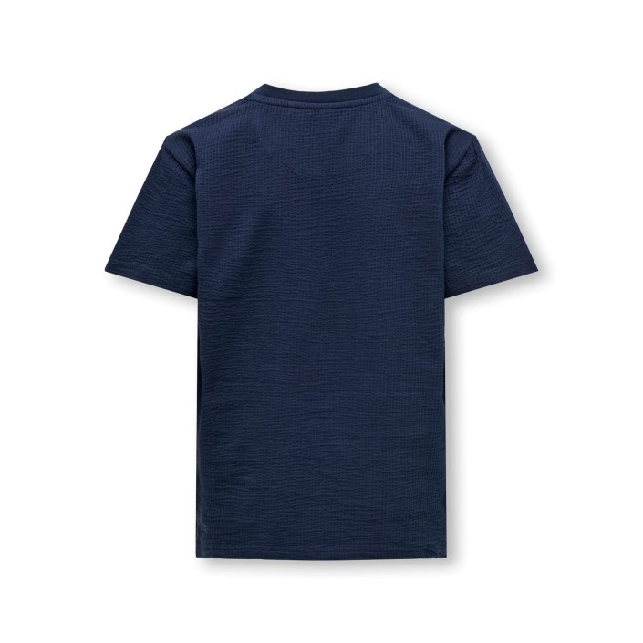 ONLY&SONS OSJKIAN REG SEERSUCKER SS TEE JRS Navy Blazer | Freewear OSJKIAN REG SEERSUCKER SS TEE JRS - www.freewear.nl - Freewear