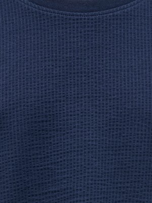 ONLY&SONS OSJKIAN REG SEERSUCKER SS TEE JRS Navy Blazer | Freewear OSJKIAN REG SEERSUCKER SS TEE JRS - www.freewear.nl - Freewear
