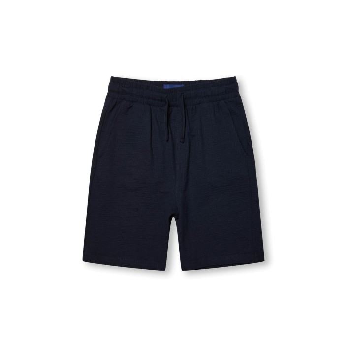 ONLY&SONS OSJKIAN REG SEERSUCKER SHORTS JRS Navy Blazer | Freewear OSJKIAN REG SEERSUCKER SHORTS JRS - www.freewear.nl - Freewear