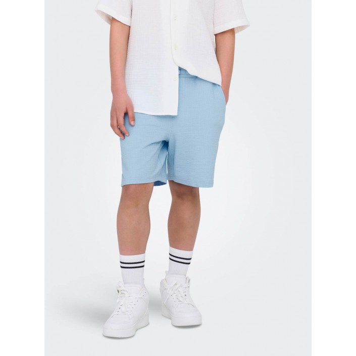 ONLY&SONS OSJKIAN REG SEERSUCKER SHORTS JRS Powder Blue | Freewear OSJKIAN REG SEERSUCKER SHORTS JRS - www.freewear.nl - Freewear
