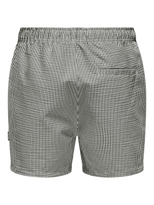 ONLY&SONS OSJTED STRIPE SEERSUCKER SWIM ACC Kambaba/Cloud Dancer | Freewear OSJTED STRIPE SEERSUCKER SWIM ACC - www.freewear.nl - Freewear