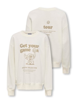 ONLY&SONS OSJTANNER LIFE RLX L/S O-NECK UB SW: Tofu/Print Game | Freewear OSJTANNER LIFE RLX L/S O-NECK UB SW: - www.freewear.nl - Freewear