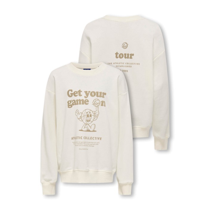 ONLY&SONS OSJTANNER LIFE RLX L/S O-NECK UB SW: Tofu/Print Game | Freewear OSJTANNER LIFE RLX L/S O-NECK UB SW: - www.freewear.nl - Freewear