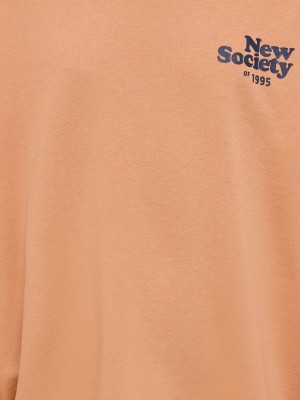 ONLY&SONS OSJTANNER LIFE RLX L/S O-NECK UB SW: Cork/Print Supreme | Freewear OSJTANNER LIFE RLX L/S O-NECK UB SW: - www.freewear.nl - Freewear
