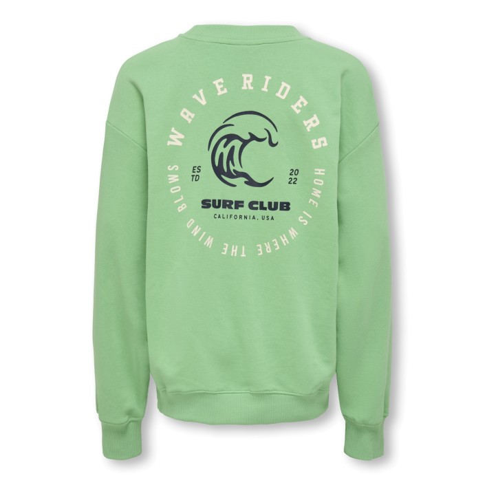 ONLY&SONS OSJBENJAMIN LIFE LOOSE LS O-NECK UB: Ming/Print Surf | Freewear OSJBENJAMIN LIFE LOOSE LS O-NECK UB: - www.freewear.nl - Freewear