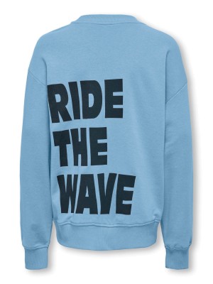 ONLY&SONS OSJBENJAMIN LIFE LOOSE LS O-NECK UB: Powder Blue/Print Ride | Freewear OSJBENJAMIN LIFE LOOSE LS O-NECK UB: - www.freewear.nl - Freewear