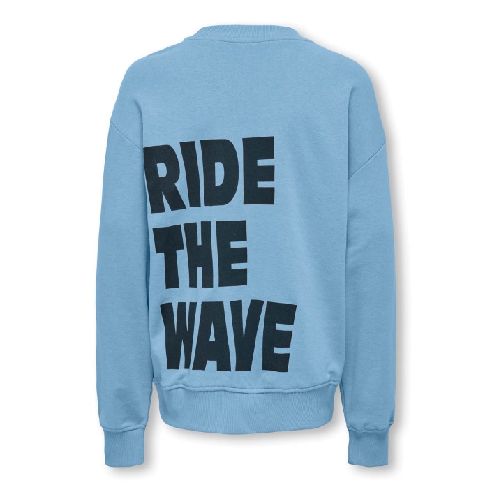 ONLY&SONS OSJBENJAMIN LIFE LOOSE LS O-NECK UB: Powder Blue/Print Ride | Freewear OSJBENJAMIN LIFE LOOSE LS O-NECK UB: - www.freewear.nl - Freewear