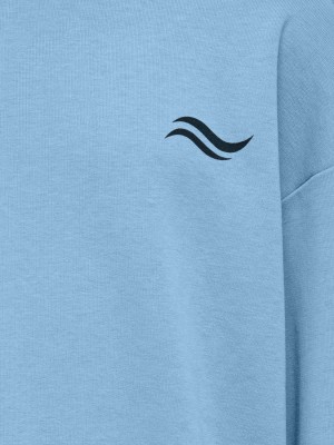 ONLY&SONS OSJBENJAMIN LIFE LOOSE LS O-NECK UB: Powder Blue/Print Ride | Freewear OSJBENJAMIN LIFE LOOSE LS O-NECK UB: - www.freewear.nl - Freewear
