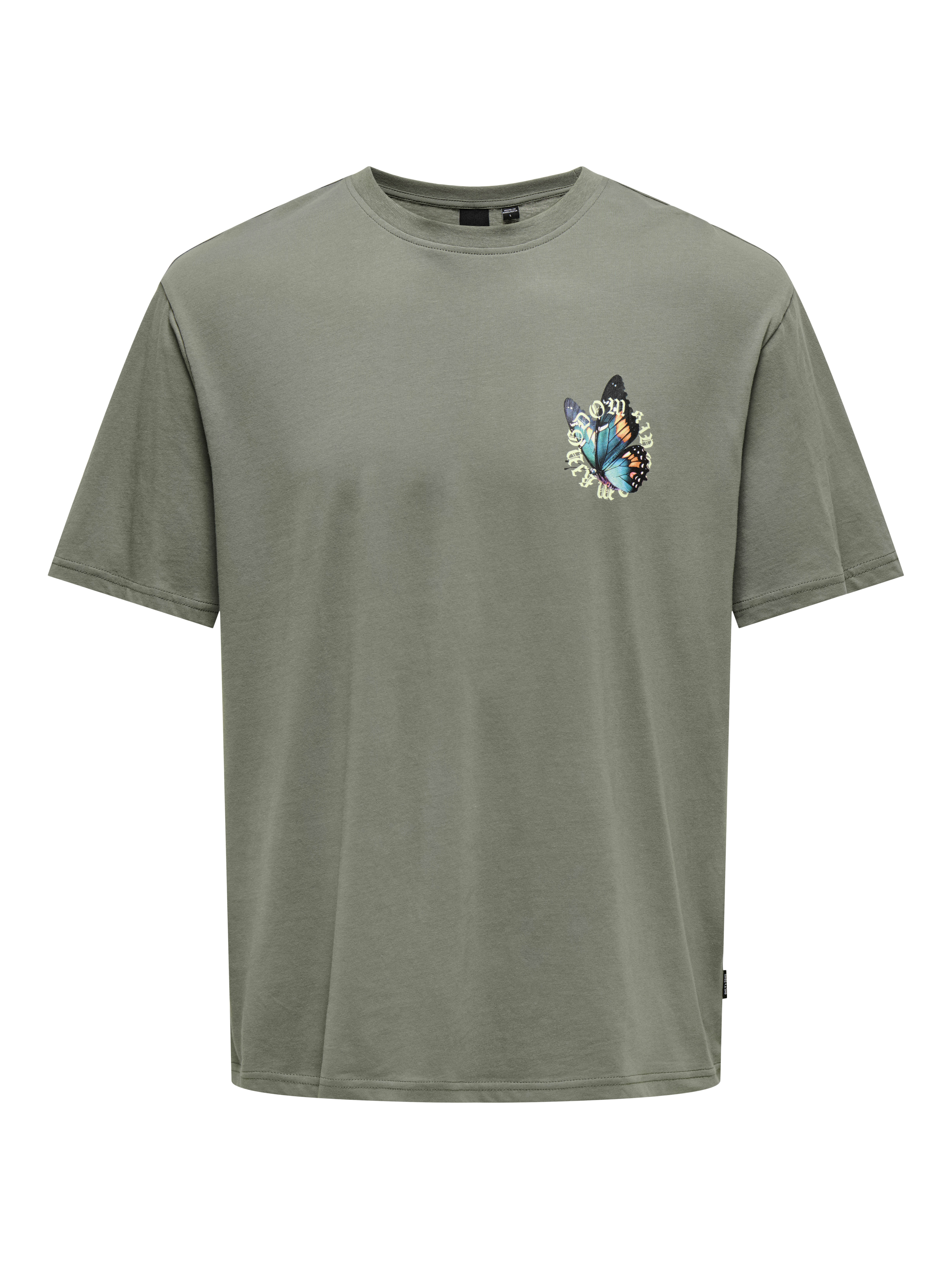 Only and Sons Onskeane Rlx Ss Print Tee Noos