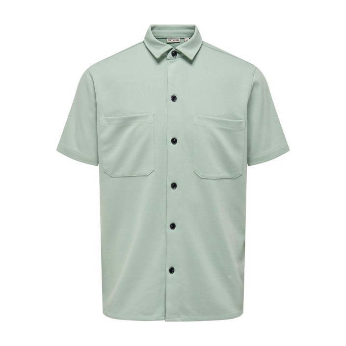 ONLY&SONS ONSNEWKODYL REG SS SHIRT NOOS Iceberg Green | Freewear ONSNEWKODYL REG SS SHIRT NOOS - www.freewear.nl - Freewear