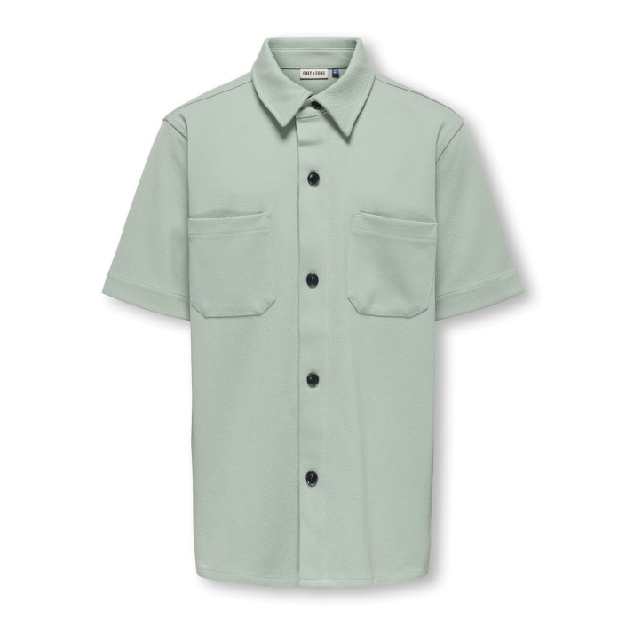 ONLY&SONS OSJNEW KODYL REG SS SHIRT SWT Iceberg Green | Freewear OSJNEW KODYL REG SS SHIRT SWT - www.freewear.nl - Freewear