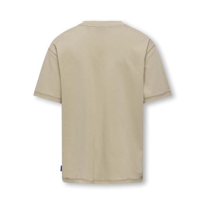 ONLY&SONS OSJMENES  LOOSE SS O-NECK JRS Chinchilla/Palms | Freewear OSJMENES  LOOSE SS O-NECK JRS - www.freewear.nl - Freewear