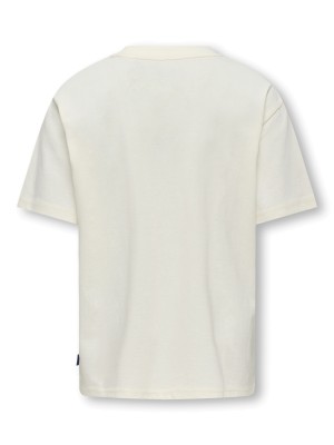 ONLY&SONS OSJMENES  LOOSE SS O-NECK JRS Tofu/Palms | Freewear OSJMENES  LOOSE SS O-NECK JRS - www.freewear.nl - Freewear
