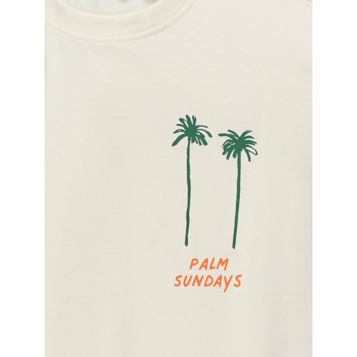 ONLY&SONS OSJMENES  LOOSE SS O-NECK JRS Tofu/Palms | Freewear OSJMENES  LOOSE SS O-NECK JRS - www.freewear.nl - Freewear