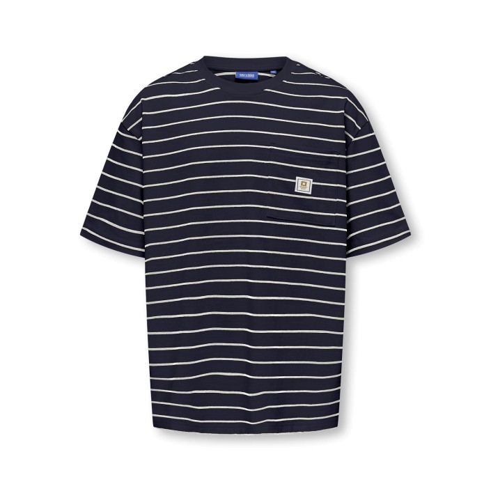 ONLY&SONS OSJKENGE S/S OVZ TEE JRS Tofu/Night Sky | Freewear OSJKENGE S/S OVZ TEE JRS - www.freewear.nl - Freewear