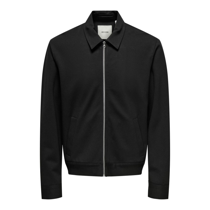 ONLY&SONS ONSJAKES 0339 REG ZIP OVERSHR FRML : Black | Freewear ONSJAKES 0339 REG ZIP OVERSHR FRML : - www.freewear.nl - Freewear