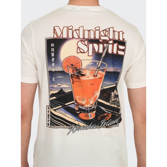 ONLY&SONS ONSCHRIS LIFE REG SS TEE Cloud Dancer/MIDNIGHT SPRITZ CLO | Freewear ONSCHRIS LIFE REG SS TEE - www.freewear.nl - Freewear