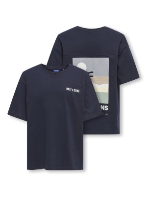 ONLY&SONS OSJARTSY LIFE SS OVS B. PRINTED TEE: Night Sky/BACK PALM FRONT OS | Freewear OSJARTSY LIFE SS OVS B. PRINTED TEE: - www.freewear.nl - Freewear
