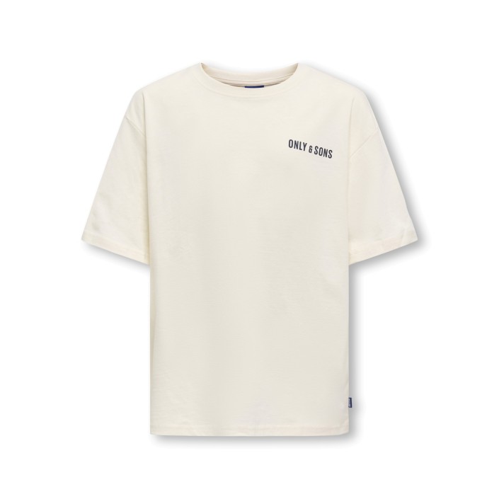 ONLY&SONS OSJARTSY LIFE SS OVS B. PRINTED TEE: Tofu/BACK PALM FRONT OS | Freewear OSJARTSY LIFE SS OVS B. PRINTED TEE: - www.freewear.nl - Freewear