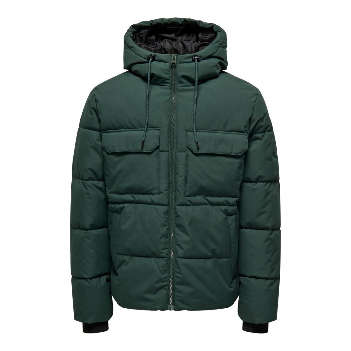 ONLY&SONS OSJELIJAH PCKT. HOOD JACKET OTW NOO: Darkest Spruce | Freewear OSJELIJAH PCKT. HOOD JACKET OTW NOO: - www.freewear.nl - Freewear