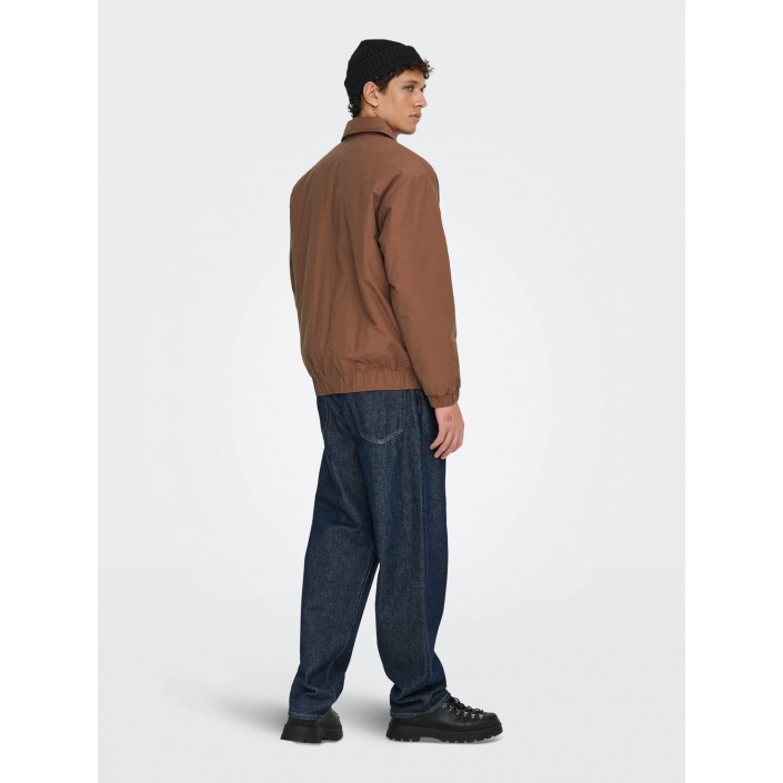 ONLY&SONS ONSBRATT LIFE T2T PADDED COACH JACK: Friar Brown | Freewear ONSBRATT LIFE T2T PADDED COACH JACK: - www.freewear.nl - Freewear