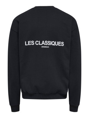 ONLY&SONS ONSLES CLASSIQUES LOOSE CREWNECK N Jet Black | Freewear ONSLES CLASSIQUES LOOSE CREWNECK N - www.freewear.nl - Freewear