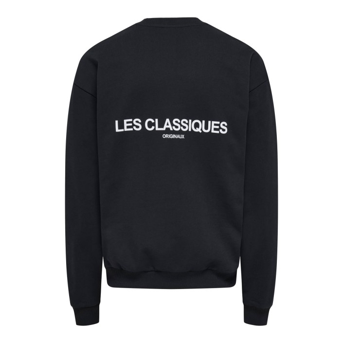 ONLY&SONS ONSLES CLASSIQUES LOOSE CREWNECK N Jet Black | Freewear ONSLES CLASSIQUES LOOSE CREWNECK N - www.freewear.nl - Freewear