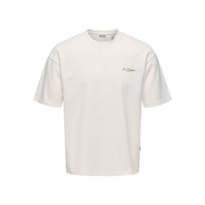 ONLY&SONS ONSLES CLASSIQUES CASPIAN SS TEE Gardenia | Freewear ONSLES CLASSIQUES CASPIAN SS TEE - www.freewear.nl - Freewear