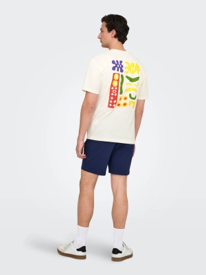 ONLY&SONS ONSMALIK ART LIFE RLX SS TEE CS Cloud Dancer/ABSTRACT CLOUD | Freewear ONSMALIK ART LIFE RLX SS TEE CS - www.freewear.nl - Freewear