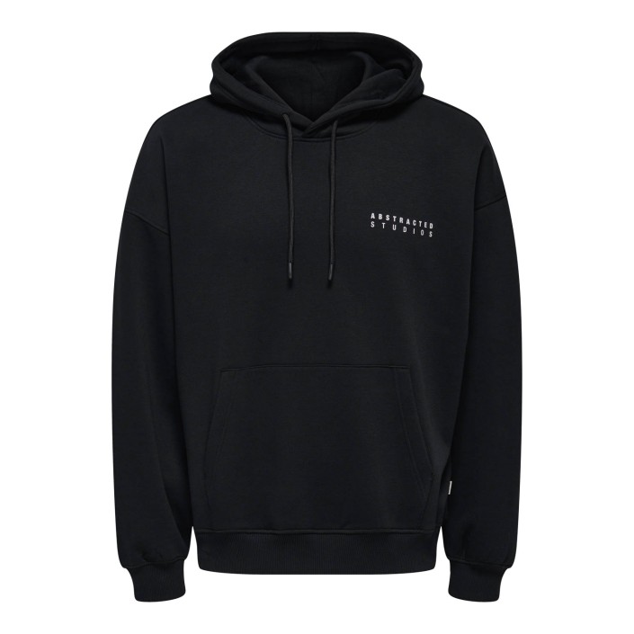 ONLY&SONS ONSGALLERY VTG HOODIE Black/Lost Cities | Freewear ONSGALLERY VTG HOODIE - www.freewear.nl - Freewear