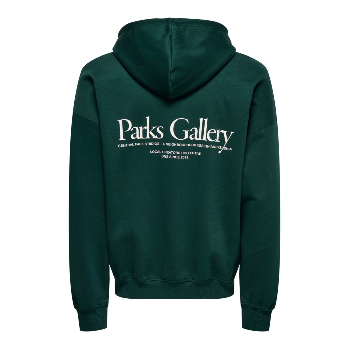 ONLY&SONS ONSGALLERY VTG HOODIE Pine Grove/Gallery | Freewear ONSGALLERY VTG HOODIE - www.freewear.nl - Freewear
