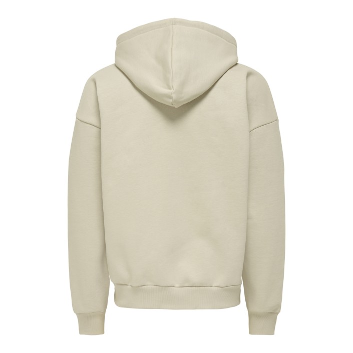 ONLY&SONS ONSGRAHAM OVZ LS HOODIE SWEAT Silver Lining/REDWOOD - COFFEE B | Freewear ONSGRAHAM OVZ LS HOODIE SWEAT - www.freewear.nl - Freewear