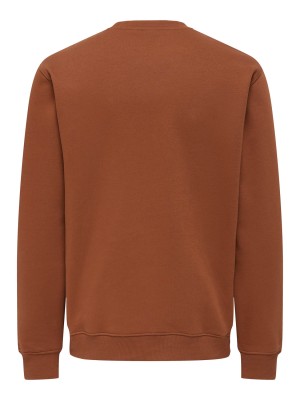 ONLY&SONS ONSCONNOR SIMPLE LIFE REG LS CREW S: Sequoia/REDWOOD CO | Freewear ONSCONNOR SIMPLE LIFE REG LS CREW S: - www.freewear.nl - Freewear
