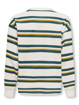 ONLY&SONS OSJANDREW LIFE RLX STRIPE LS SWT Tofu/DARK SEA | Freewear OSJANDREW LIFE RLX STRIPE LS SWT - www.freewear.nl - Freewear