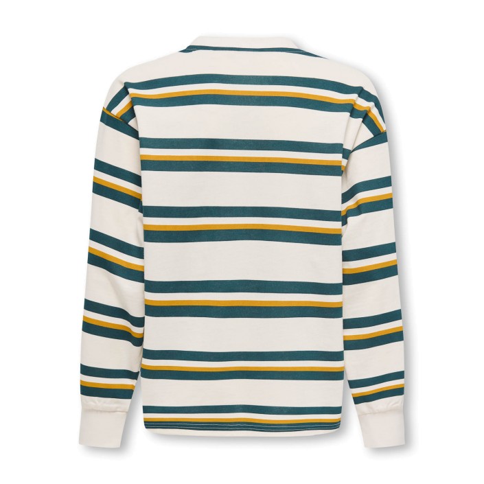 ONLY&SONS OSJANDREW LIFE RLX STRIPE LS SWT Tofu/DARK SEA | Freewear OSJANDREW LIFE RLX STRIPE LS SWT - www.freewear.nl - Freewear
