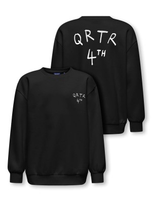 ONLY&SONS OSJKYRIE OVERSIZE LS SWT NOOS Black/WHITE CARLOS QRTR | Freewear OSJKYRIE OVERSIZE LS SWT NOOS - www.freewear.nl - Freewear