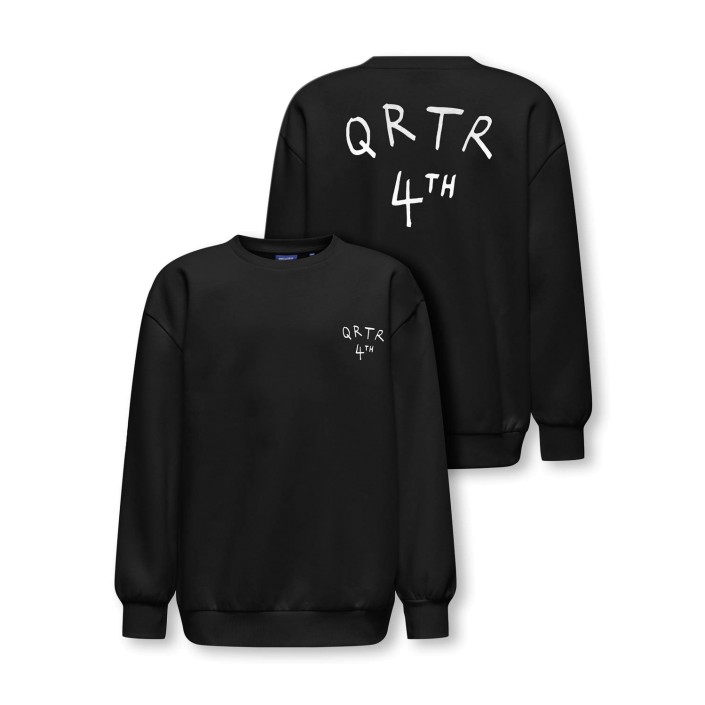 ONLY&SONS OSJKYRIE OVERSIZE LS SWT NOOS Black/WHITE CARLOS QRTR | Freewear OSJKYRIE OVERSIZE LS SWT NOOS - www.freewear.nl - Freewear