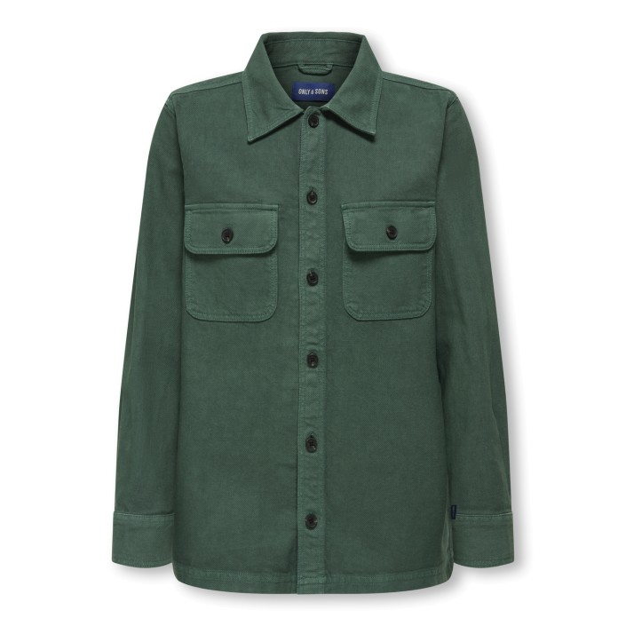 ONLY&SONS OSJOLIVER TWILL OVERDYE OVERSHIRT W: Trekking Green | Freewear OSJOLIVER TWILL OVERDYE OVERSHIRT W: - www.freewear.nl - Freewear