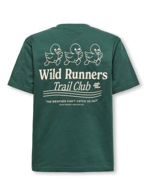 ONLY&SONS OSJFRED DANIEL LIFE RLX SS TEE JRS Trekking Green/WILD RUNNERS | Freewear OSJFRED DANIEL LIFE RLX SS TEE JRS - www.freewear.nl - Freewear