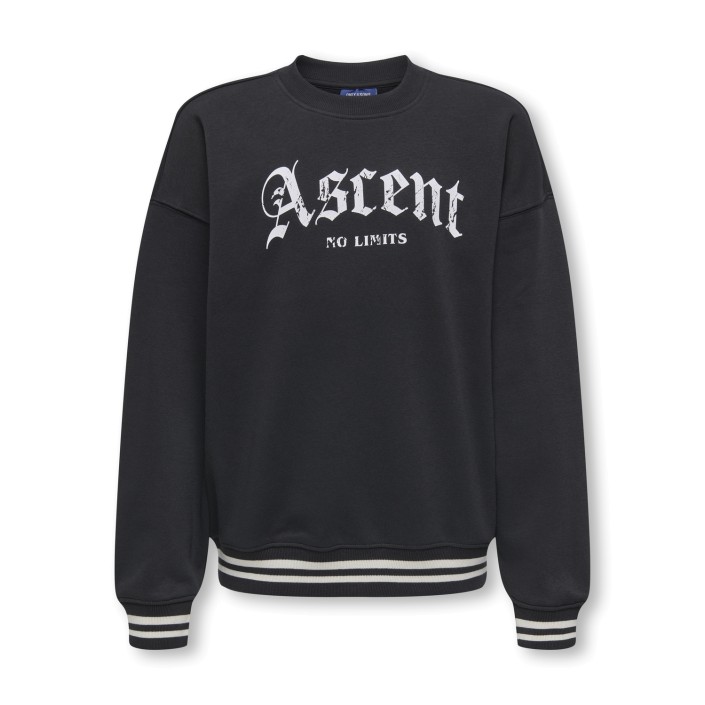 ONLY&SONS OSJCONNOR OVZ ART VTG LS CREW SWT Jet Black/ASCENT | Freewear OSJCONNOR OVZ ART VTG LS CREW SWT - www.freewear.nl - Freewear