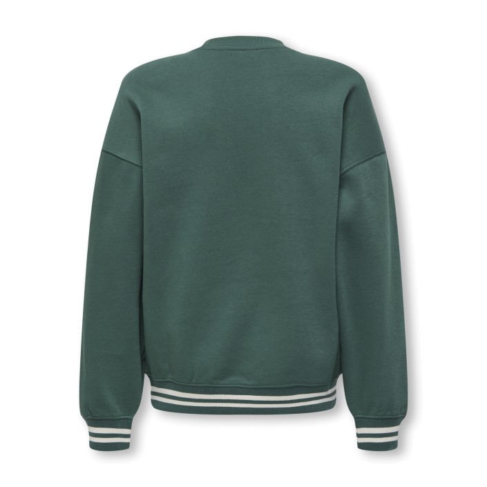 ONLY&SONS OSJCONNOR OVZ ART VTG LS CREW SWT Trekking Green/PINNACLE | Freewear OSJCONNOR OVZ ART VTG LS CREW SWT - www.freewear.nl - Freewear