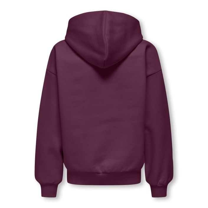 ONLY&SONS OSJGRAHAM RLX LS HOODIE SWT Mauve Wine/NEBRASKA WHITE | Freewear OSJGRAHAM RLX LS HOODIE SWT - www.freewear.nl - Freewear
