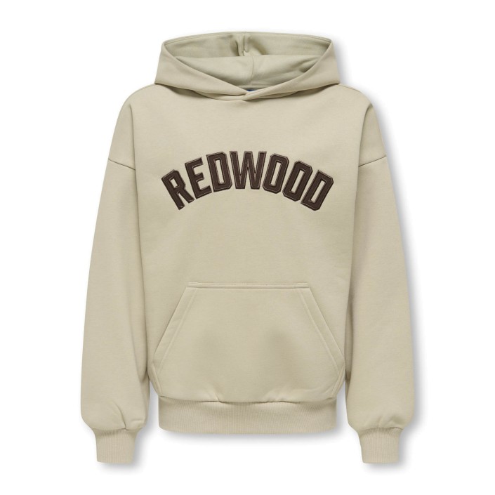ONLY&SONS OSJGRAHAM RLX LS HOODIE SWT Silver Lining/REDWOOD | Freewear OSJGRAHAM RLX LS HOODIE SWT - www.freewear.nl - Freewear