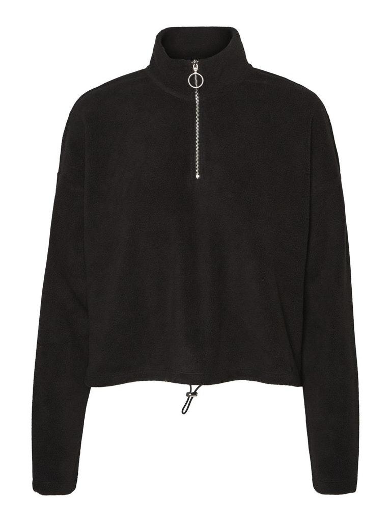 NOISY MAY NMMISSER L/S CROPPED NEW FLEECE NOOS Dames Trui - Maat M