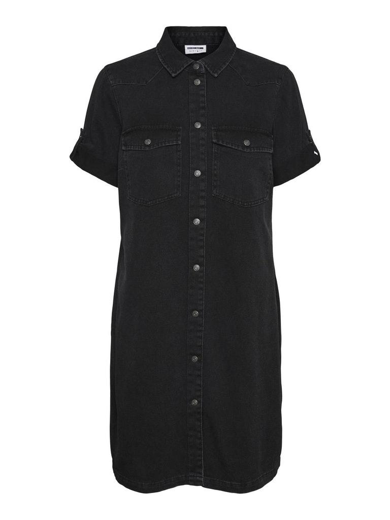 NOISY MAY NMSIGNE S/S DENIM DRESS BI058BL NOOS Dames - Maat M