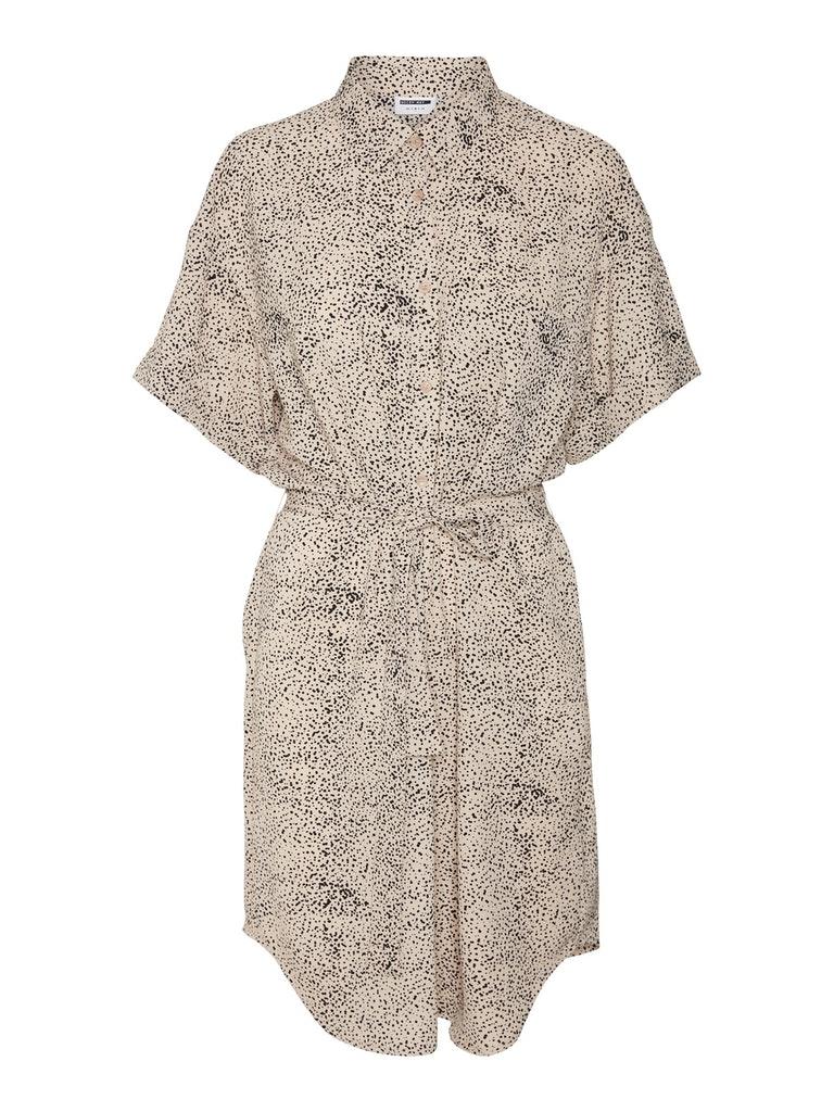 Noisy May NMCLARA S/S Shirt Dress NOOS Dames Jurk Doeskin - Maat M