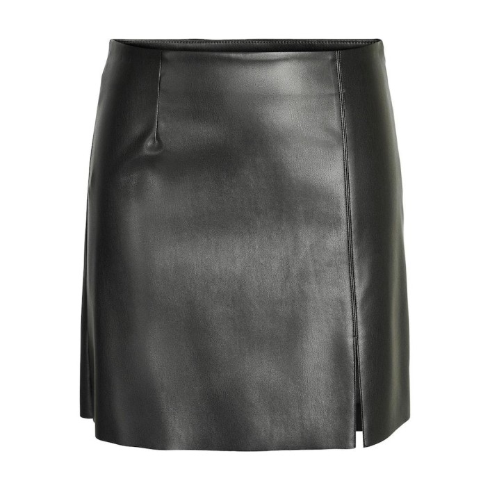 Noisy May NMCLARA PENNY PU HW SLIT SKIRT NOOS Black | Freewear NMCLARA PENNY PU HW SLIT SKIRT NOOS - www.freewear.nl - Freewear