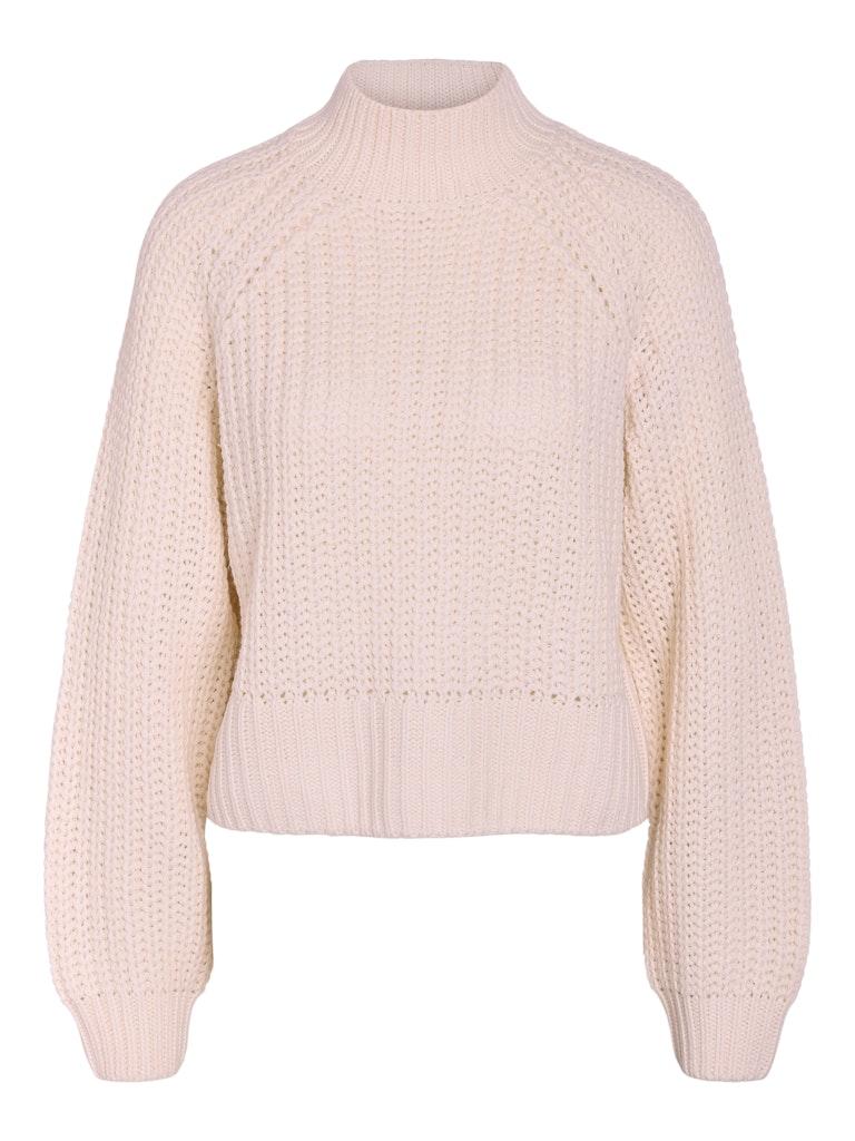 Noisy may Trui Nmtessa L/s High Neck Knit 27022274 Eggnog Dames Maat - XL
