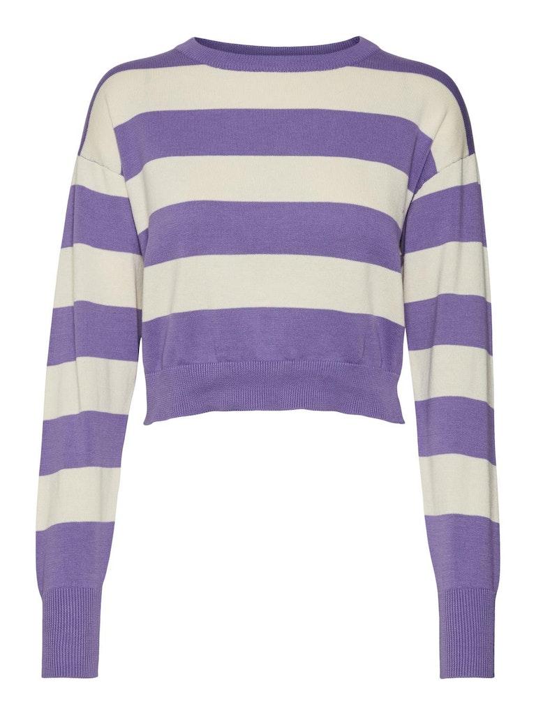 NOISY MAY NMZOE L/S O-NECK CROP KNIT NOOS Dames - Maat XL